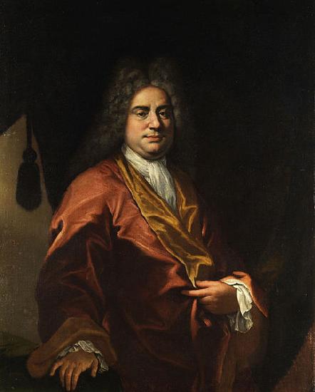 Giovanni Camillo Sagrestani Portrait of a gentleman in his housecoat oil painting image